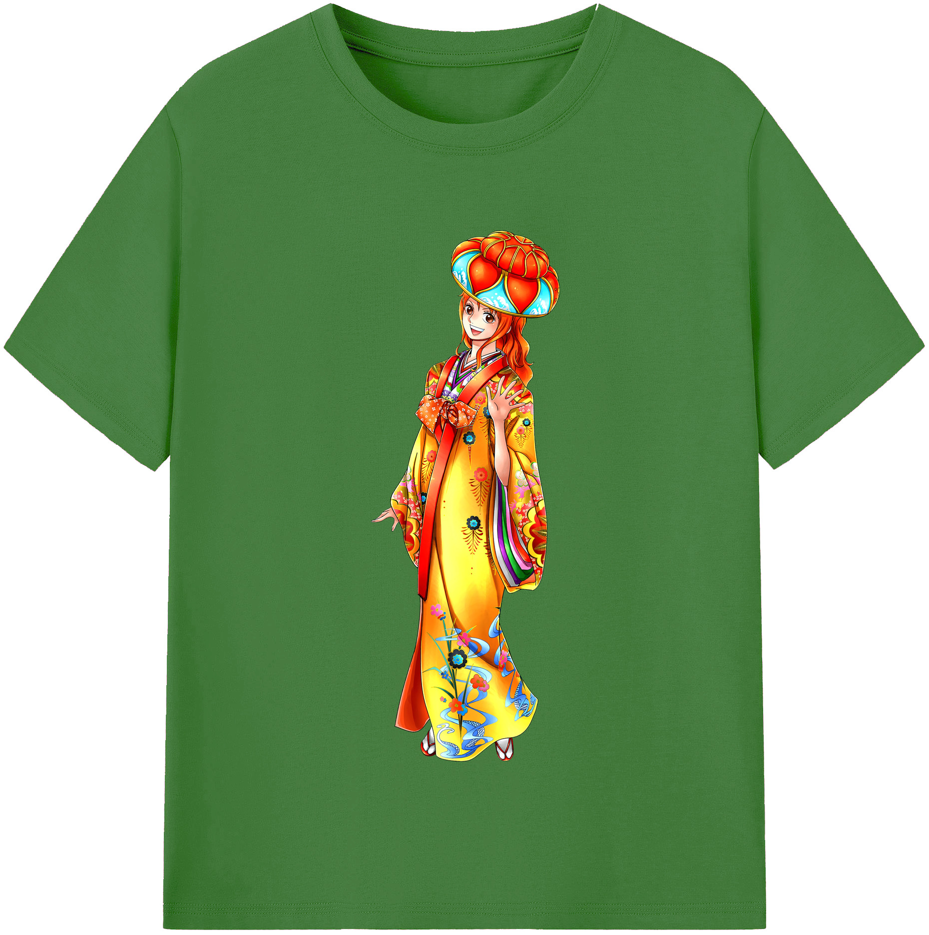 （画像用） ワンピース ナミ ONE PIECE Nami レディースカジュアルプリントTシャツ（綿100％）